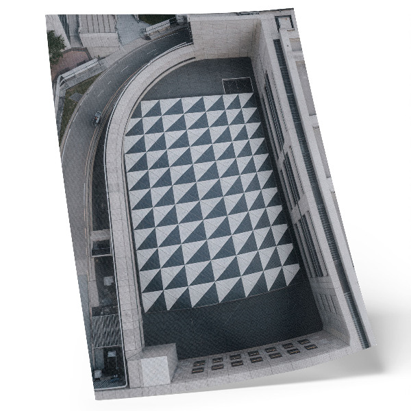 Premium stenski plakat Elegantni geometrijski vzorci, futuristična arhitektura