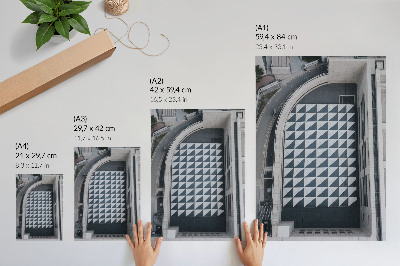Premium stenski plakat Elegantni geometrijski vzorci, futuristična arhitektura