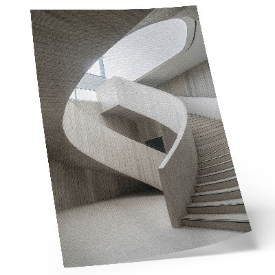 Premium stenski plakat Moderno spiralno stopnišče v elegantni notranjosti