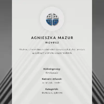 Stenski plakat Stolp z vrtiljakom z dinamičnim gibanjem v minimalističnem slogu