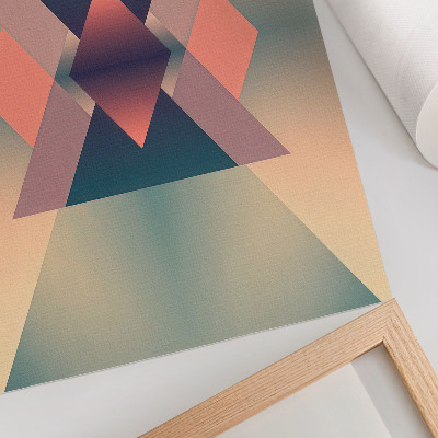 Premium stenski plakat Geometrijske oblike pastelne barve eleganca