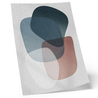 Eleganten plakat za dnevno sobo Prepletajoče se oblike, eleganca, minimalizem