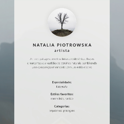 Plakat Rumena hiša megla gore mirno vzdušje