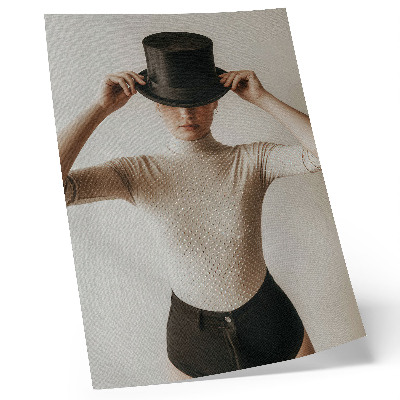 Plakat Retro eleganca cilindra, subtilnost minimalizma