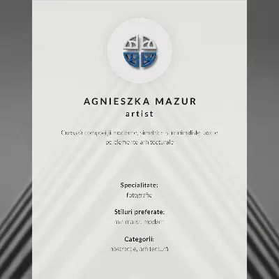 Stenski plakat Premium pastelni loki z morsko minimalistično arhitekturo