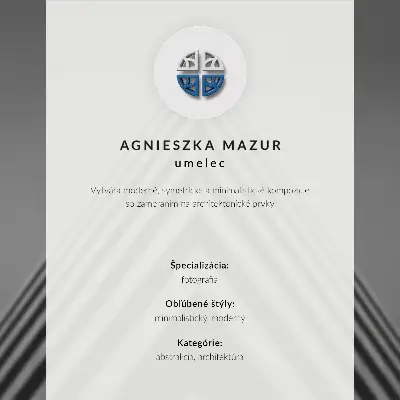 Stenski plakat Premium pastelni loki z morsko minimalistično arhitekturo