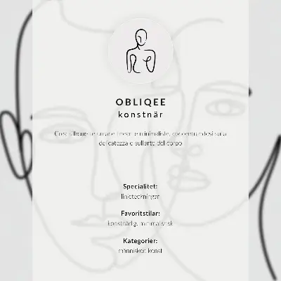 Premium stenski plakat z minimalističnim motivom obrazov v tehniki linijske risbe