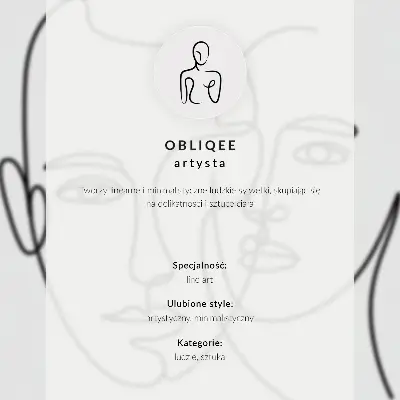 Premium stenski plakat z minimalističnim motivom obrazov v tehniki linijske risbe