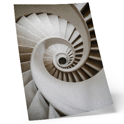 Umetniški tisk na platno Spiralno stopnišče v moderni arhitekturi