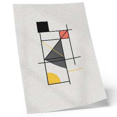 Eleganten plakat za dnevno sobo Geometrijski vzorci oblikujejo moderni slog