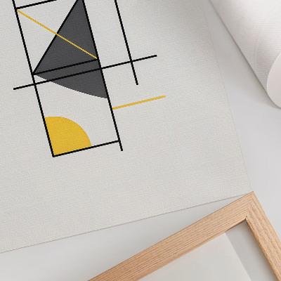 Eleganten plakat za dnevno sobo Geometrijski vzorci oblikujejo moderni slog