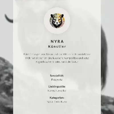 Plakat sova na borovi veji z motivom narave za mir in harmonijo