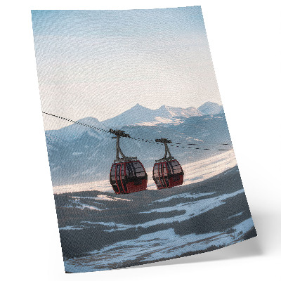 Plakat Zimske gore z gondolo