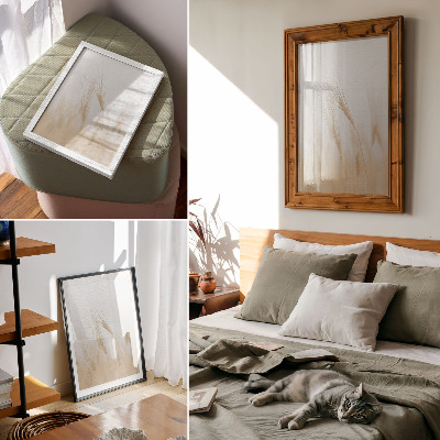 Umetniški tisk na platno Minimalistična eleganca žitnih klasov