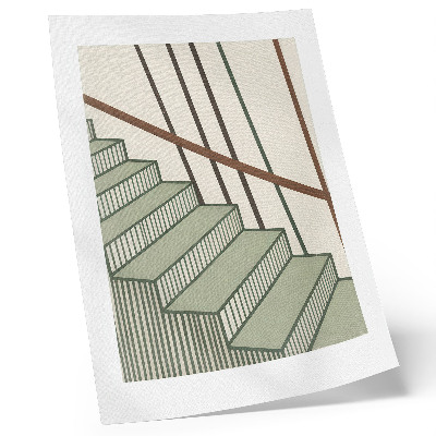Umetniški tisk na platno Geometrija stopnic, dinamika, minimalizem, eleganca