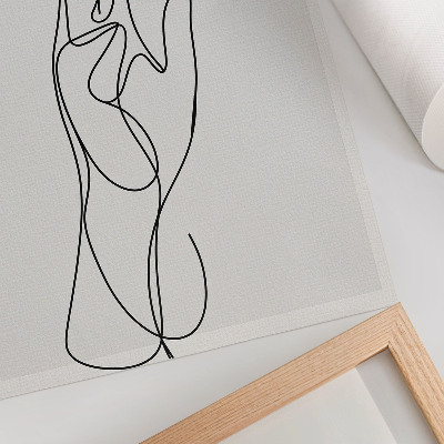 Umetniški tisk na platno Minimalistična eleganca ročnih linij, modernost