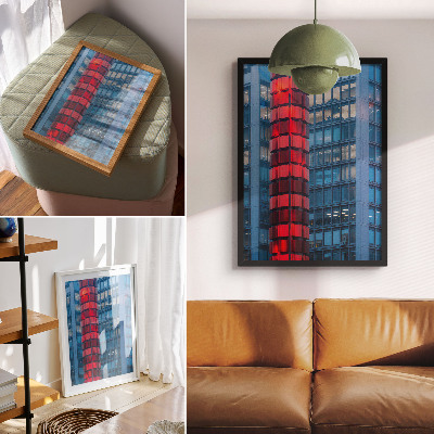 Premium stenski plakat Moderna arhitektura, urbano vzdušje, prostornost