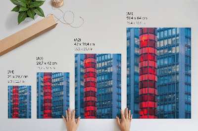 Premium stenski plakat Moderna arhitektura, urbano vzdušje, prostornost