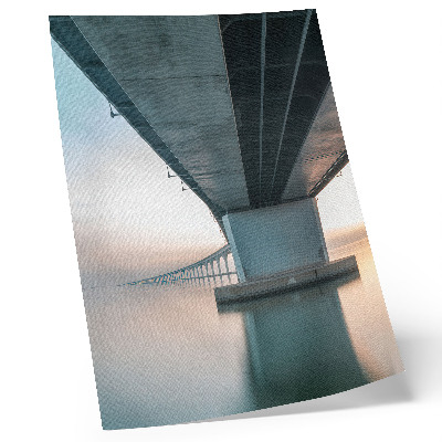 Premium stenski plakat Most čez vodo minimalistična eleganca modernost