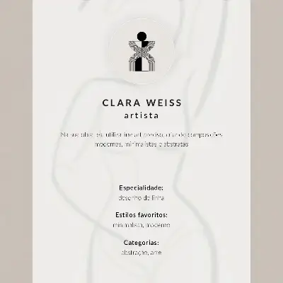 Premium stenski plakat črtna risba z osebo in cvetjem v minimalističnem in elegantnem slogu