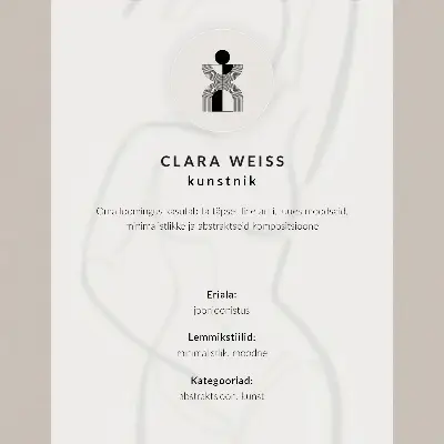 Premium stenski plakat črtna risba z osebo in cvetjem v minimalističnem in elegantnem slogu