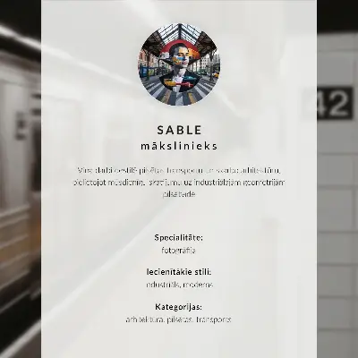 Eleganten plakat za dnevno sobo vlak na sodobnem mostu v nebesno modri barvi z motivom mačke
