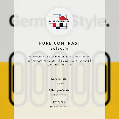 Eleganten plakat za dnevno sobo s čistimi geometrijskimi linijami in kontrastnimi barvami