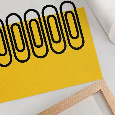 Eleganten plakat za dnevno sobo s čistimi geometrijskimi linijami in kontrastnimi barvami