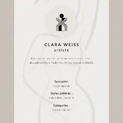 Plakat z abstraktnimi linijami v modernem minimalističnem slogu