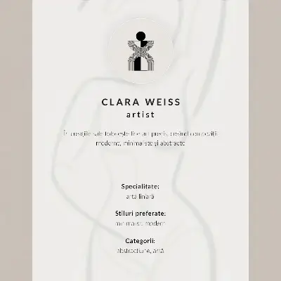Plakat z abstraktnimi linijami v modernem minimalističnem slogu