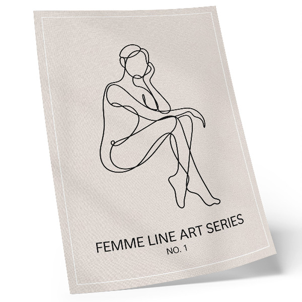 Plakat Subtilne oblike, linije, eleganca, harmonija