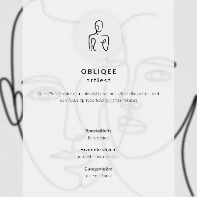Plakat s subtilnimi oblikami, linijami, eleganco in harmonijo