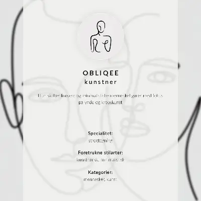 Plakat s subtilnimi oblikami, linijami, eleganco in harmonijo