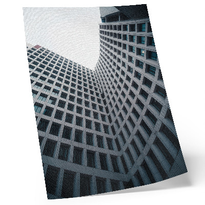 Eleganten plakat za dnevno sobo Navpične črte moderne arhitekture