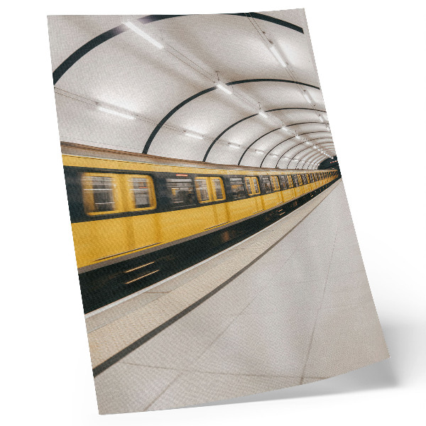 Plakat Sodoben metro, gladke linije, dinamično