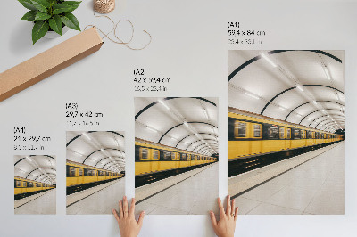 Plakat Sodoben metro, gladke linije, dinamično