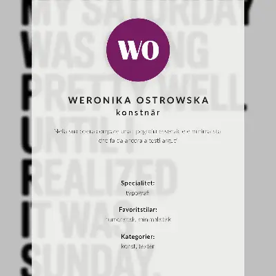 Plakat visokokontrastna tipografija s humornim sporočilom
