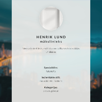Eleganten plakat za dnevno sobo Bela tabla proti modremu nebu
