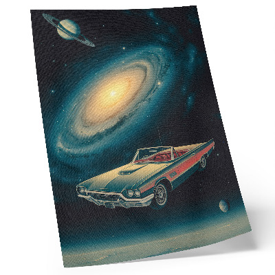 Premium stenski plakat Avto v vesolju je fantastična kombinacija