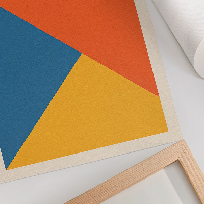 Premium stenski plakat Geometrijske oblike, intenzivne barve, moderno vzdušje