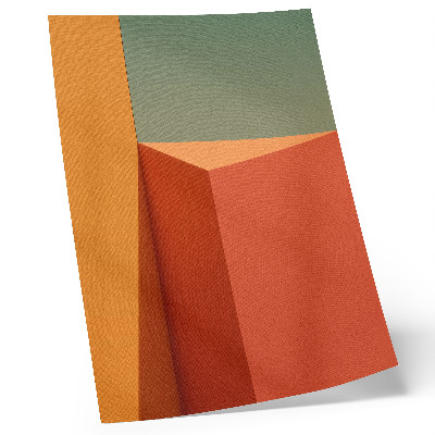 Eleganten plakat za dnevno sobo Geometrijska arhitektura barve harmonija prostor