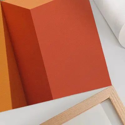 Geometrijska arhitektura v barvni harmoniji eleganten plakat za dnevno sobo