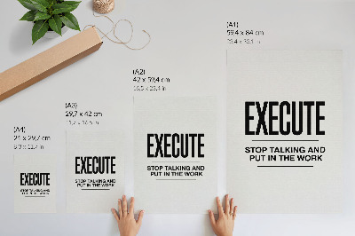 Premium stenski plakat Motivacijski napis v minimalističnem pristopu