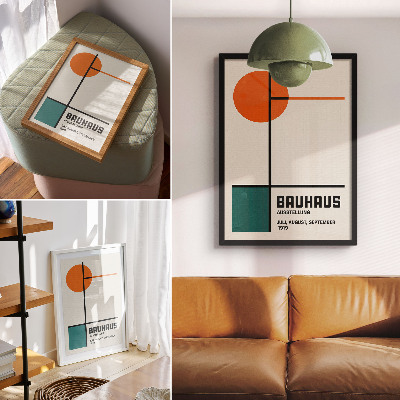 Premium stenski plakat Geometrija, barve, minimalizem, modernost, oblika