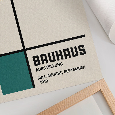 Premium stenski plakat Geometrija, barve, minimalizem, modernost, oblika