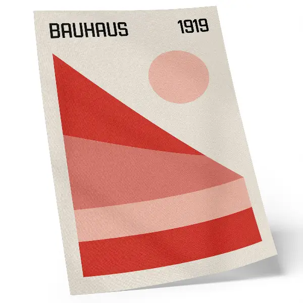Geometrijska kompozicija modernega minimalizma eleganten plakat za dnevno sobo
