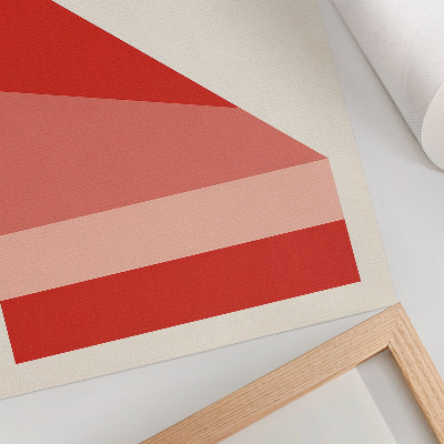 Eleganten plakat za dnevno sobo Geometrijska kompozicija modernega minimalizma