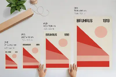 Geometrijska kompozicija modernega minimalizma eleganten plakat za dnevno sobo