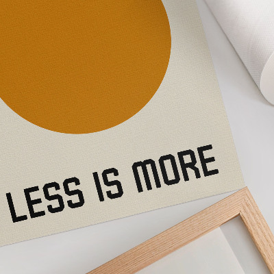 Plakat Minimalistični krog Bauhaus kremno ozadje