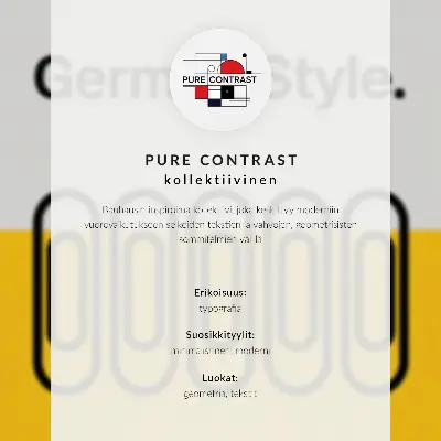 Stenski plakat Bauhaus v slogu geometrijske preprostosti